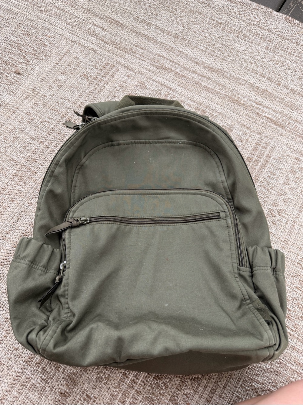Vera Bradley Olive Green Campus Backpack